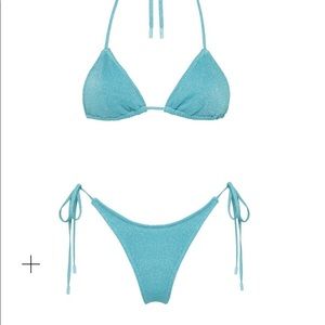 Triangl Stevie Baby Blue Sparkle Set